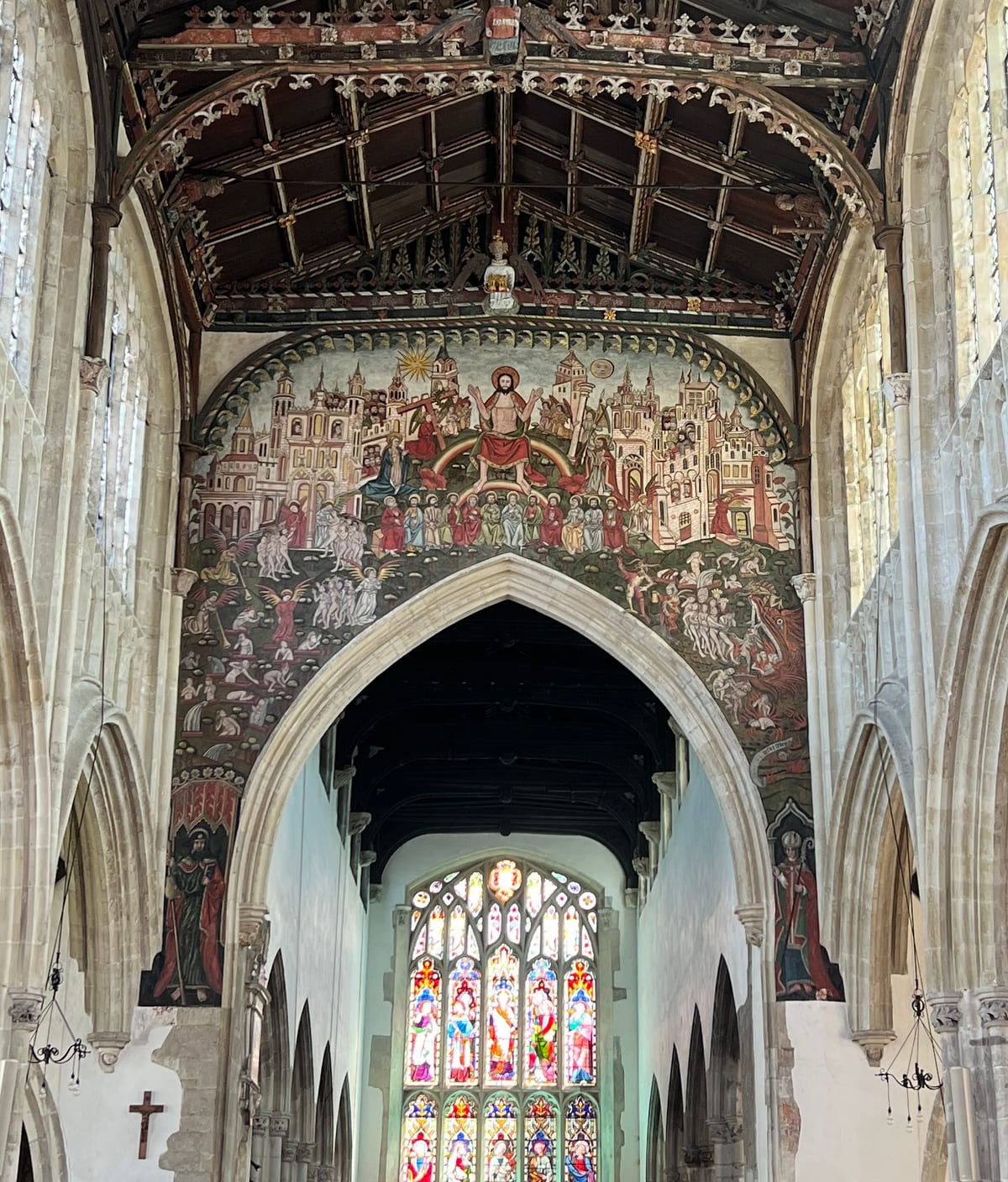 The Doom Painting inside St Thomas' Church