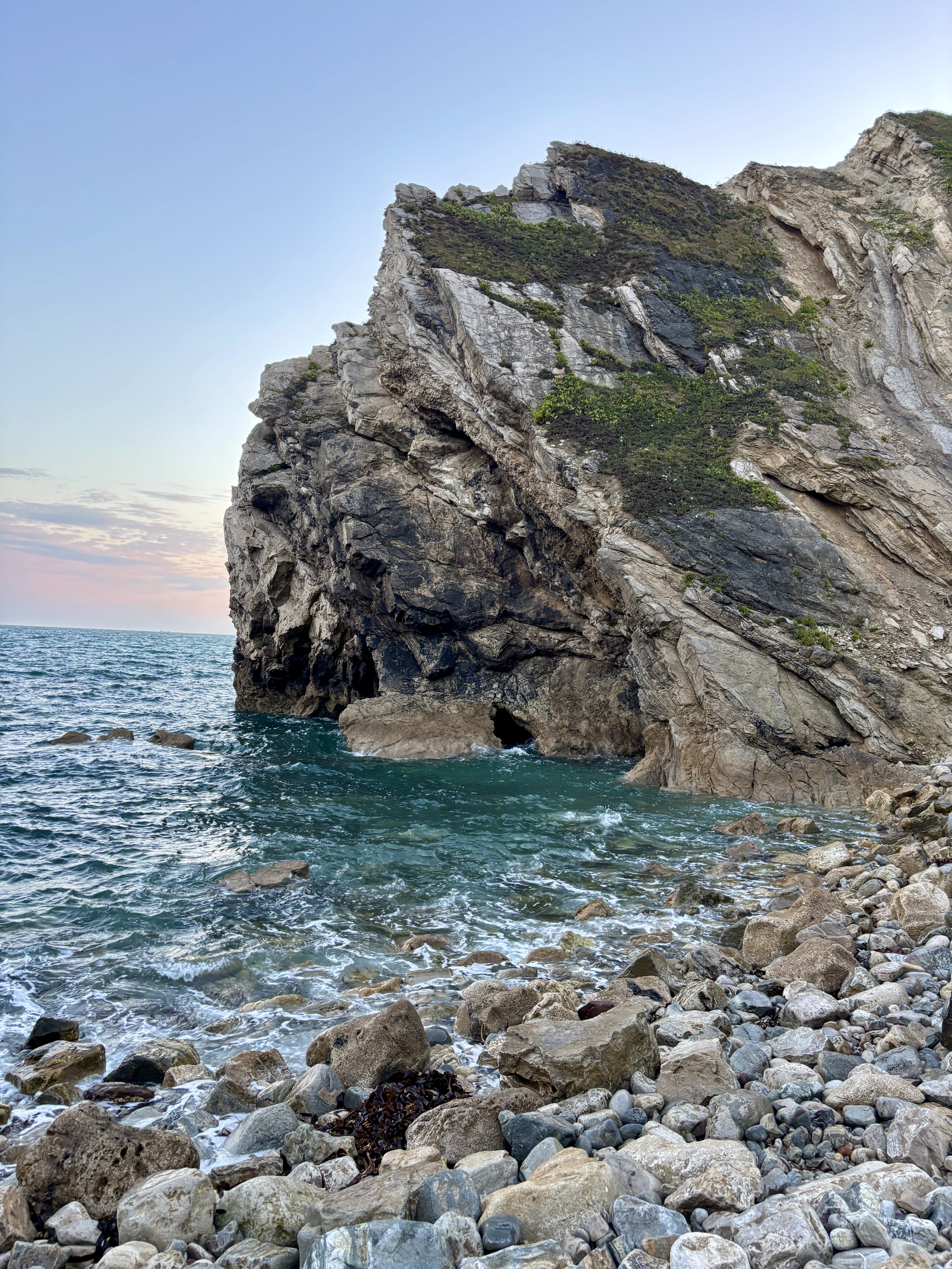A scenic English landscape at sunrise