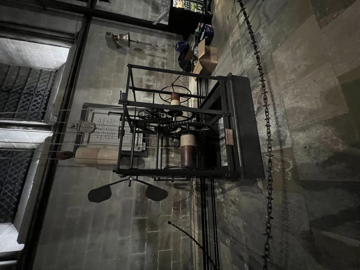 The world's oldest working clock, found in Salisbury Cathedral