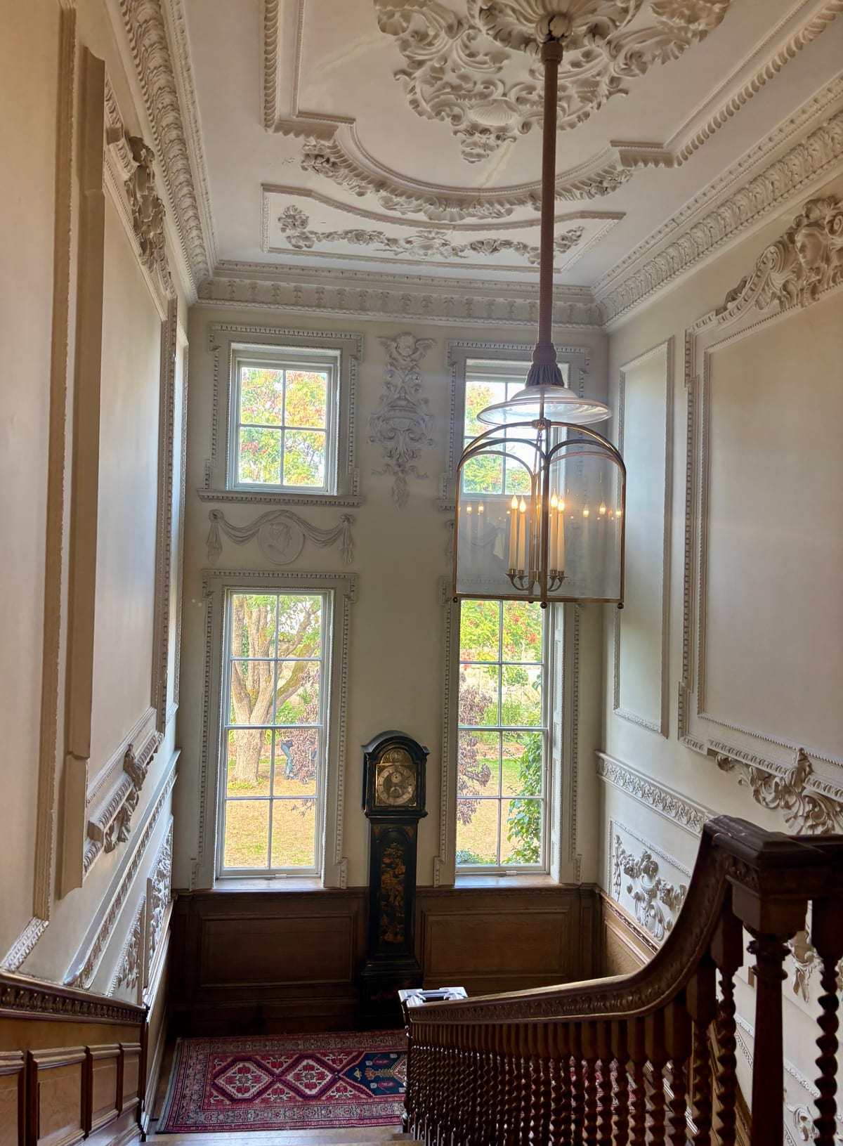 The staircase at Mompesson House