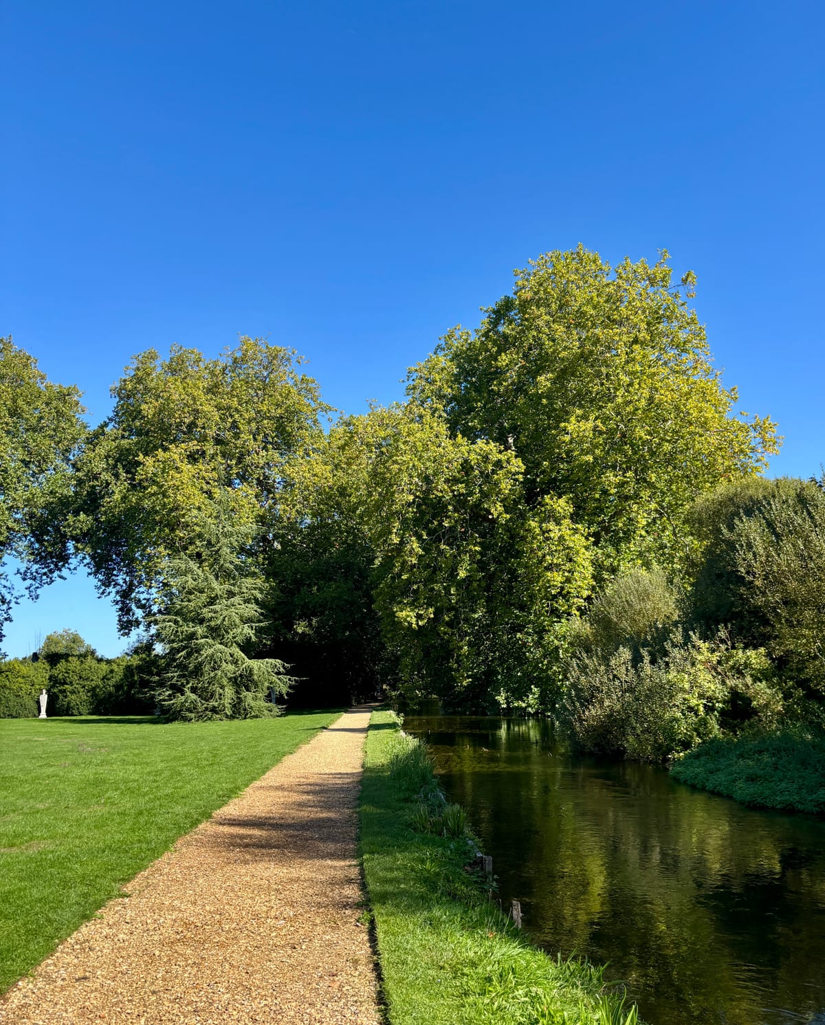 The River Test running through the Mottisfont Estate
