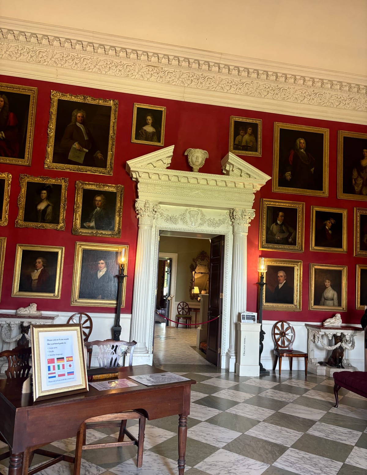 The Entrance Hall at Stourhead House