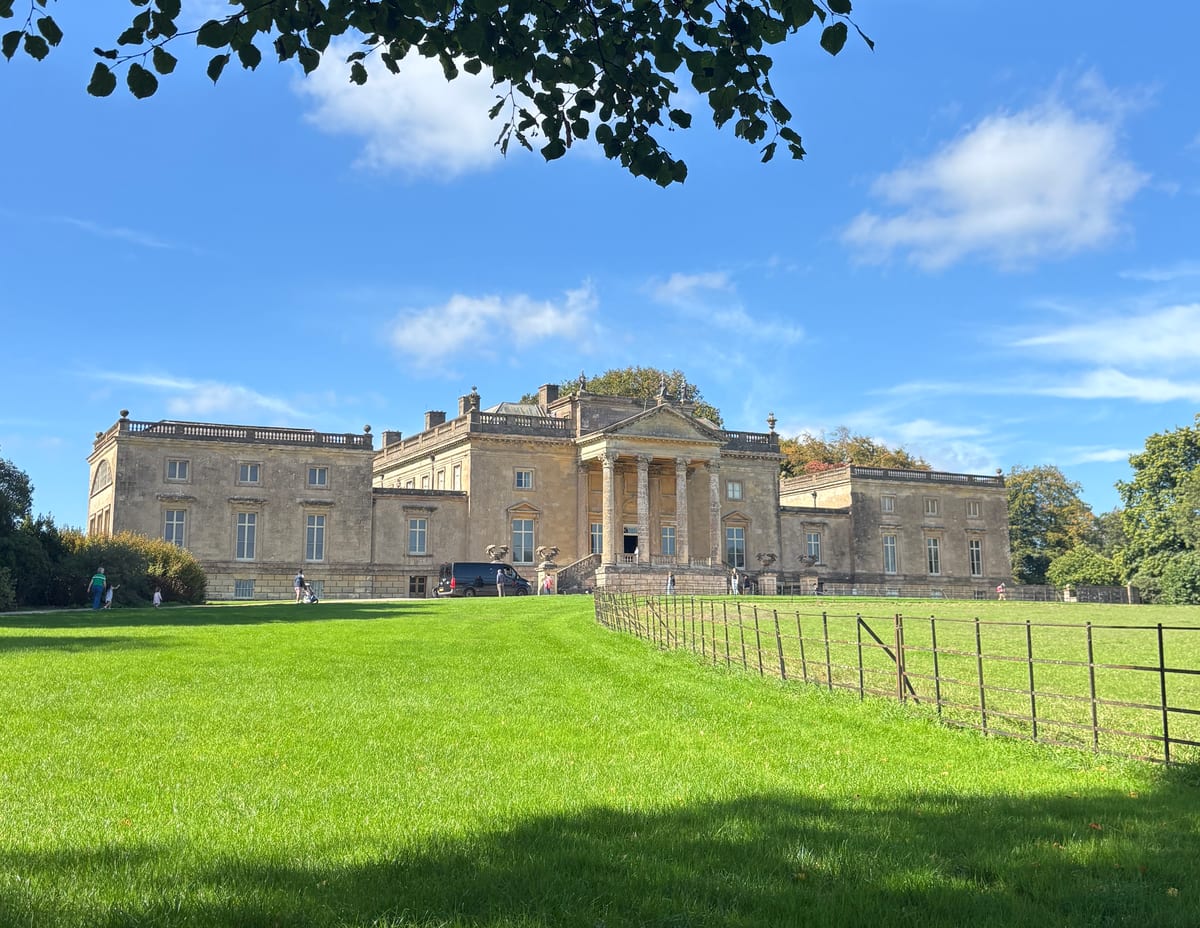 The front of Stourhead House