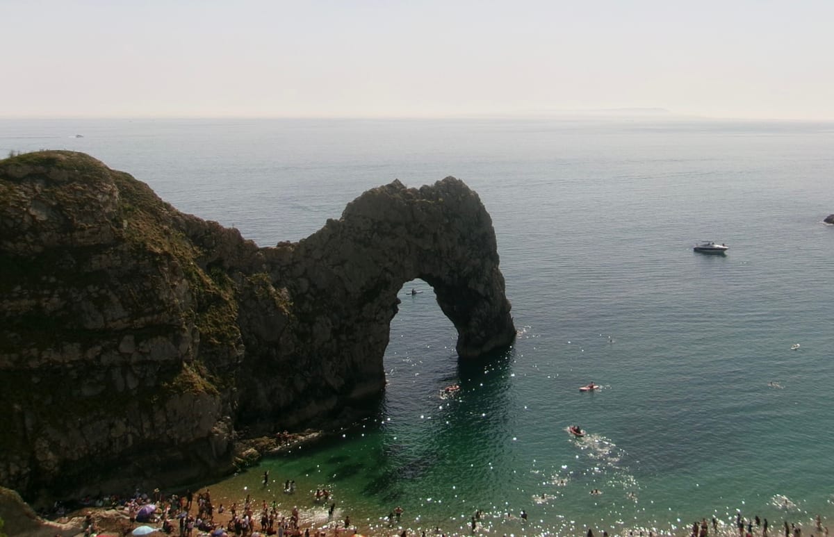 Durdle Door viewed from above
